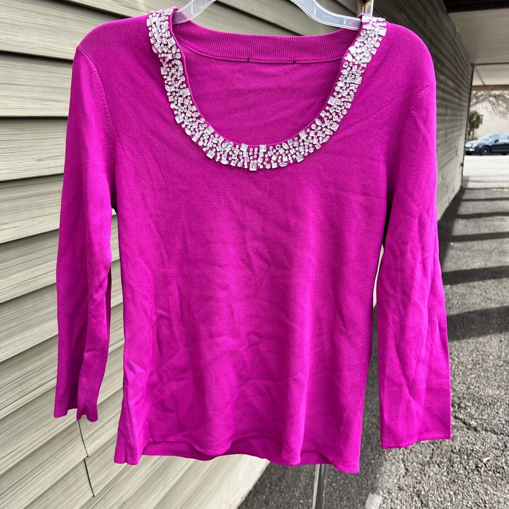 FUSCIA BLOUSE (NO TAGS)